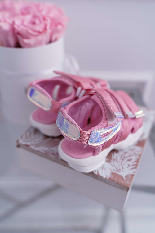 Dětské dívčí Sandály na Suchý Zip Růžové Kimmi