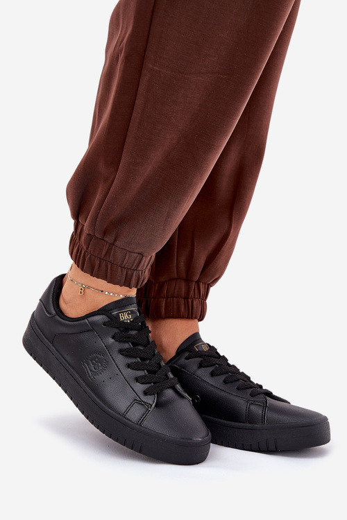 Nízke Dámske Tenisky Z Eko Kože Big Star NN274576 Čierne