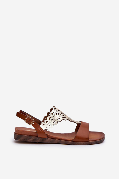 Dámske Ploché Sandále Sergio Leone SK070H Hnedé