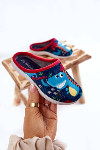 Dětské pantofle Inblu B9000049 námořnická modrá