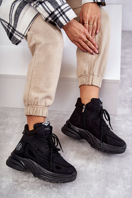 Boty na platformě Lee Cooper LCJ-22-44-1353L Černe