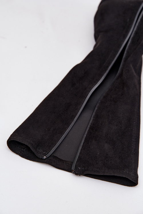 Dámske nízke opätky z ekologickej semišovej kože Sergio Leone KZ212 čierne