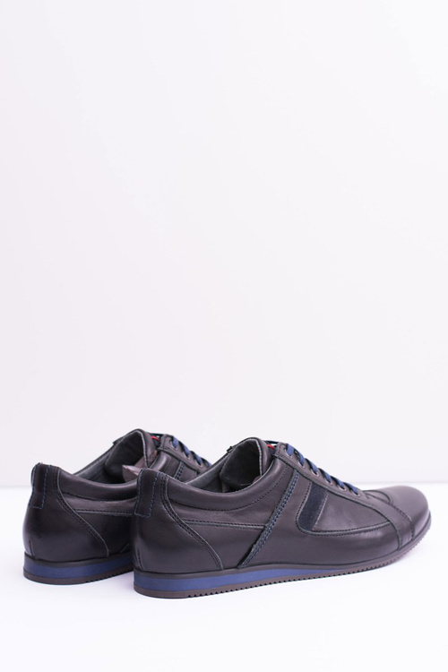 Kožené pánské sportovní polobotky boty Sferis černé