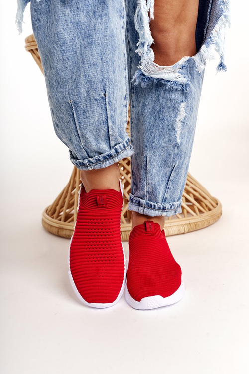 Dámské Tenisky Slip-on Big Star DD274463 červené