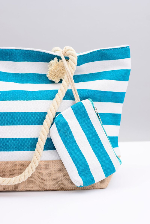 Dámska veľká plážová taška na námornú pláž zelená