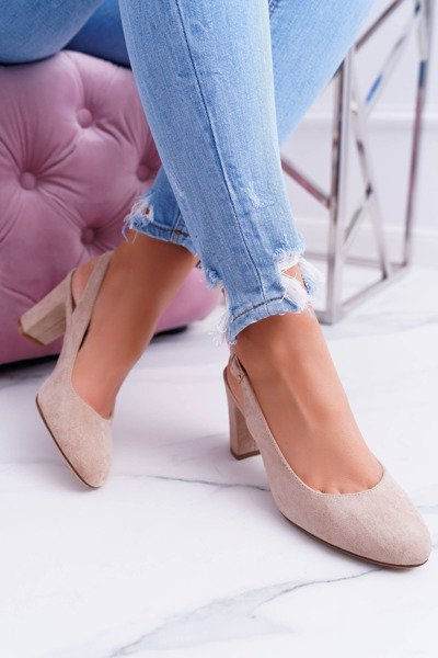 Dámske pumpy na Sergio Leone SK788 Haberry Piest Bége lati