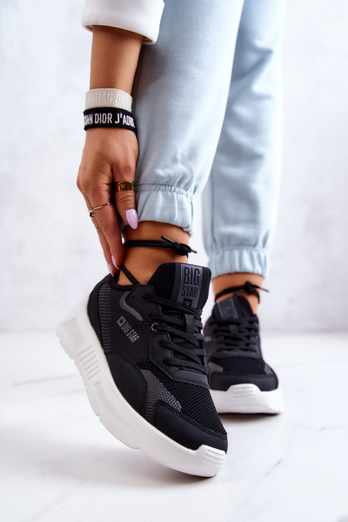 Módní tenisky Sportovní obuv Big Star JJ274598 Černá