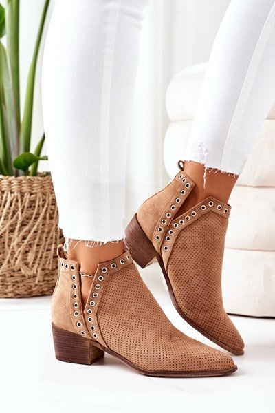 Prolamované Boty S Výřezy Camel Western