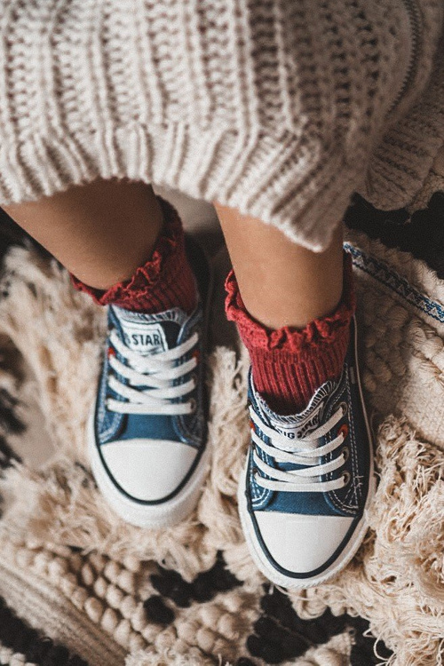 Klasická detská nízka veľká hviezda HH374091 Navy Blue tenisky