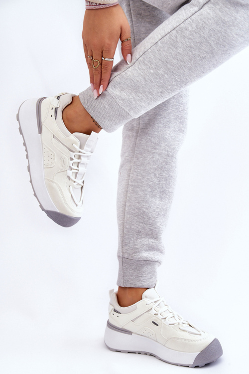 Dámské sportovní boty na platformě Bíle Dakari