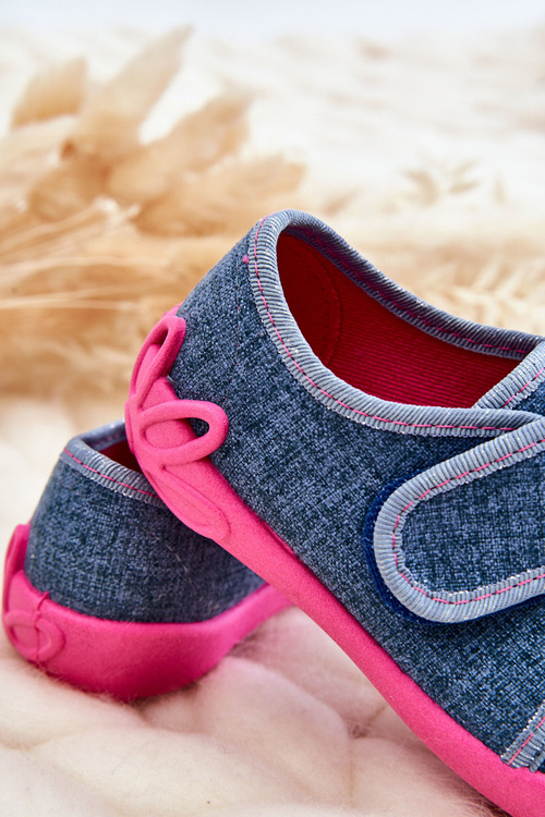 Dětské pantofle Befado Unicorn 122X016 Modro-růžové