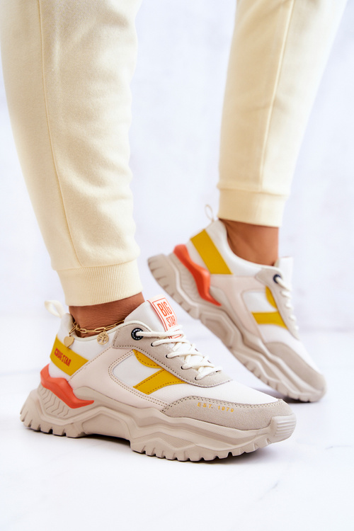 Dámská sportovní obuv Big Star JJ274A411 Bílý-béžový