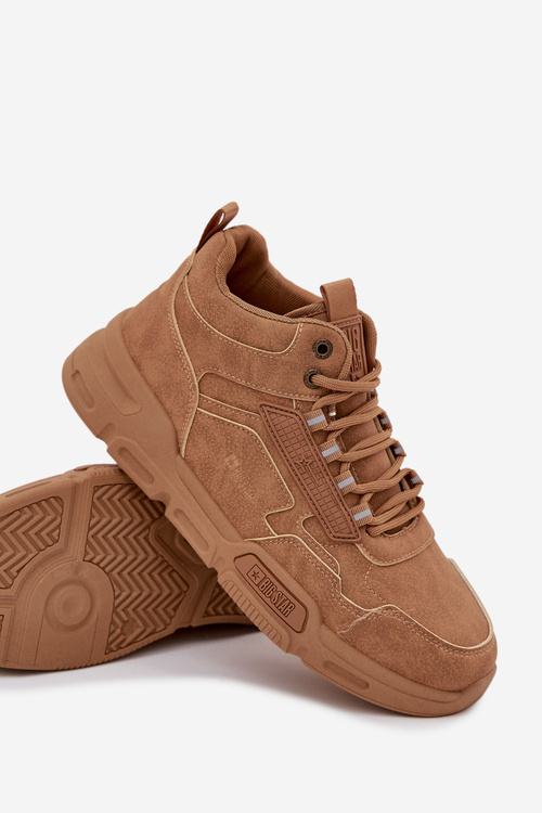 Pánske tenisky Big Star SS174281 HI-POLY SYSTEM Svetlohnedé