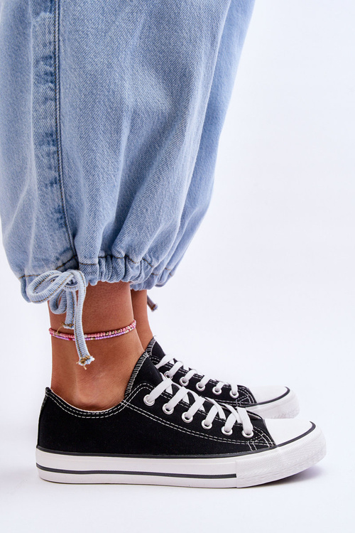 Klasické tenisky s nízkym dámskym čiernym Vegas