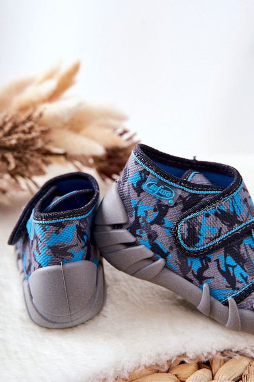 PAPCI topánky Befado 523P014 Šedo-modrá