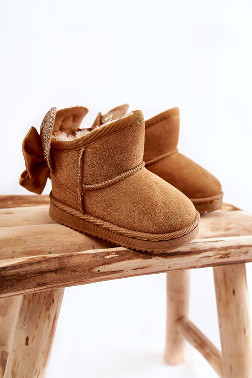 Dievčenské izolované snehové topánky s ťavami Meriva luky