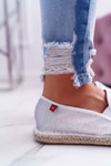 Dámské Espadrilky Big Star With s Flitry Bílé DD274A162