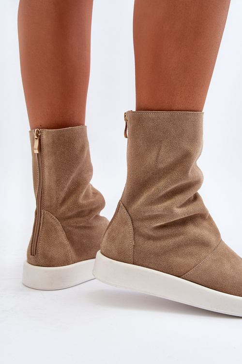 Dámske čierne semišové sandále s vrchnou časťou Zazoo 3441