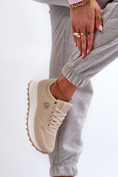 Dámské platformové tenisky béžové Rottiana