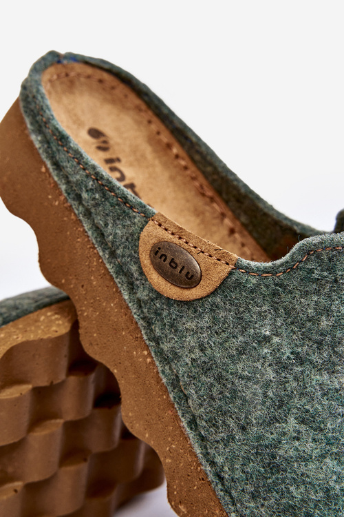 Domáce topánky dámske papuče preventívne inblu dk000011 zelené