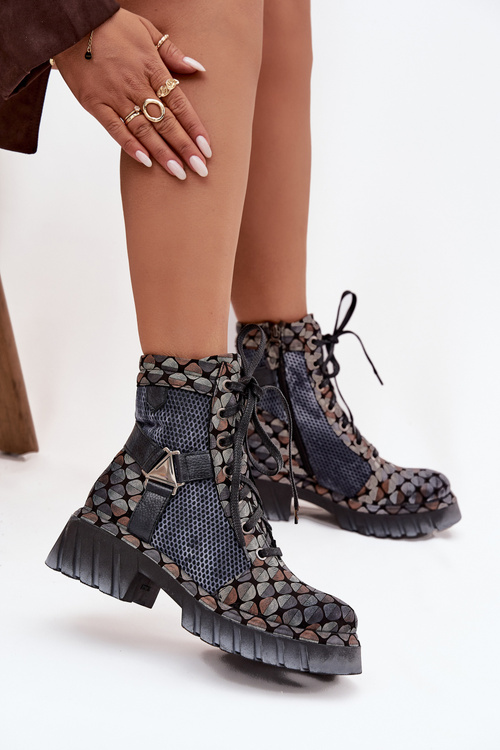 Kožené workery dámské Maciejka 07072-03 Multikolor