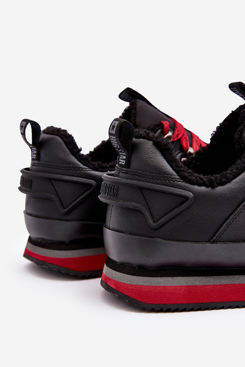 Mužské sportovní boty s podšívkou černé Big Star MM174111