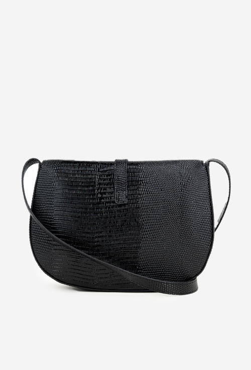 Kabelka Pošťárka s drobným reliéfem NOBO BAG5780-M20 Černá