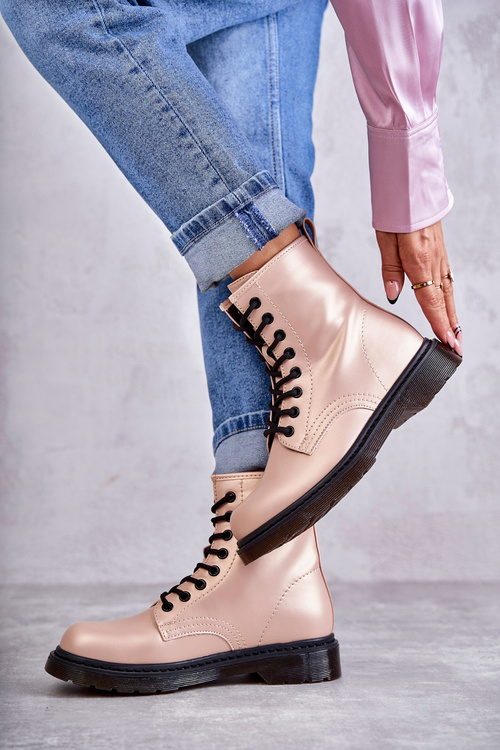 Dámské kozačky barvy růžove Lavita