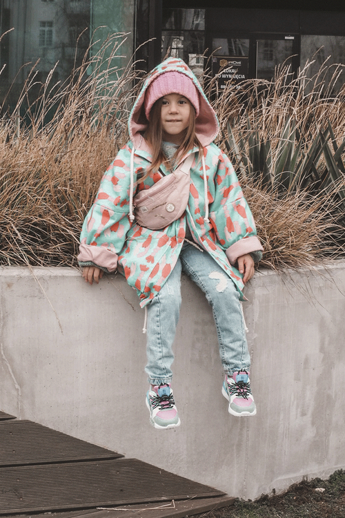 Detské športové topánky pamäťový penový systém Big Star LL374219 Pink-Green