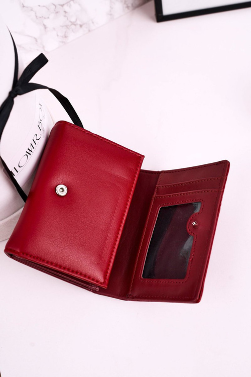 Malá Dámská Peněženka Podkova MILANO červená