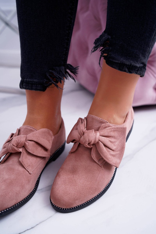 Dámske topánky vložené ružovým lukom