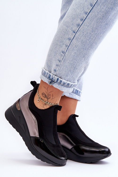 Dámska šmykľavka šedo-šedá ovocná športová topánky Farro