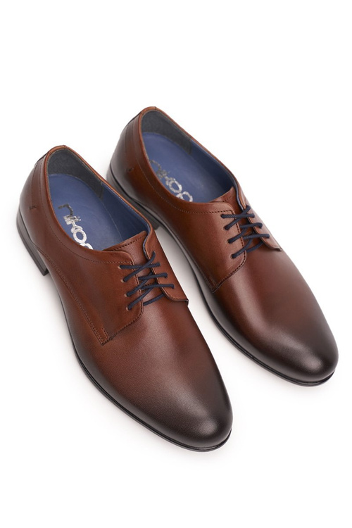 Pánské Polobotky Casual Nikopol Kožené Hnědé 1738