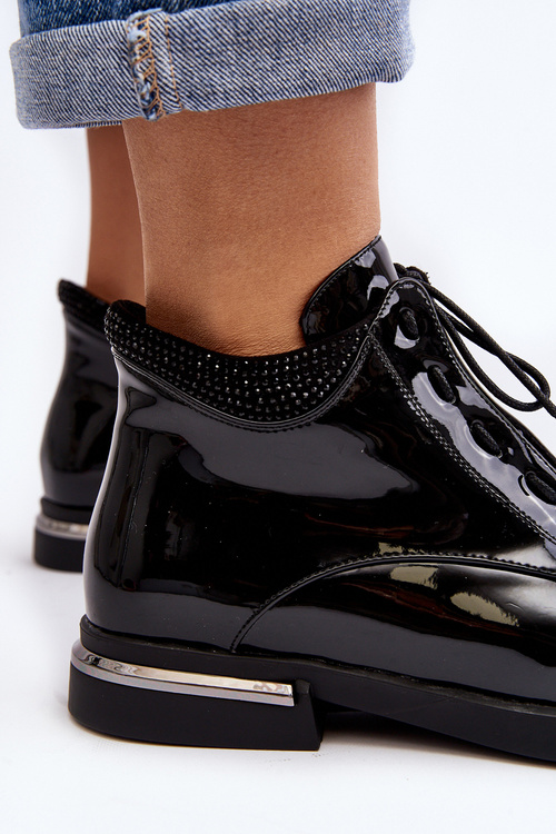 Dámsky byt -vysoký -prikopáva Lu Boo Black topánky