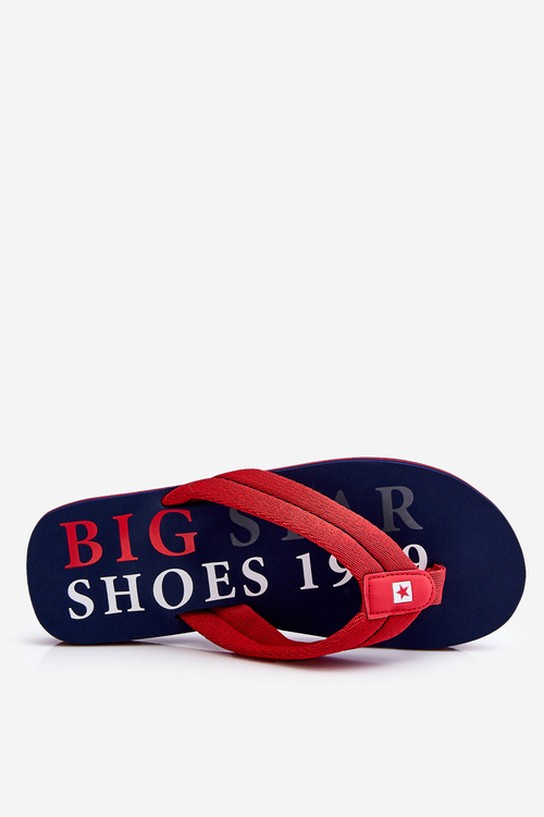 Pánske flip -flops Big Star LL174613 Navy Blue