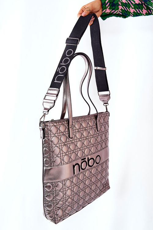 Kabelka Shopper NOBO L0820 Stříbrná