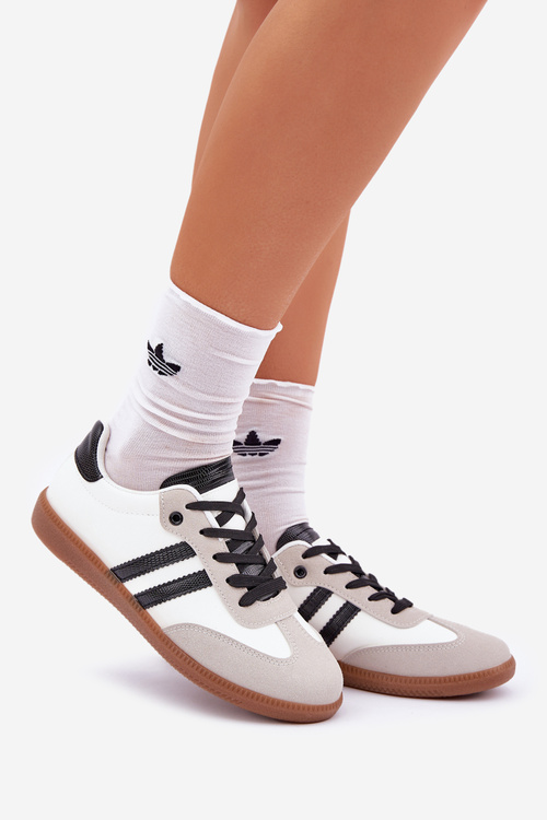 Nízké Tenisky Dámské Bílá-Černá Loredis