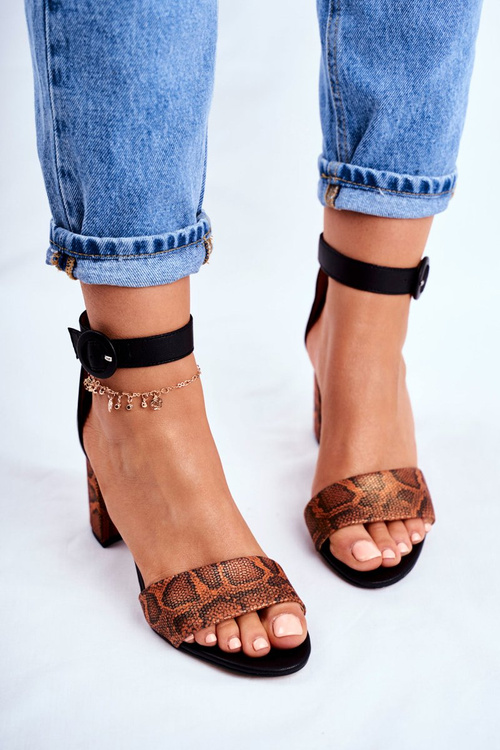 Dámské Sandály Maciejka Kožené Oranžové 04235-18/00-5