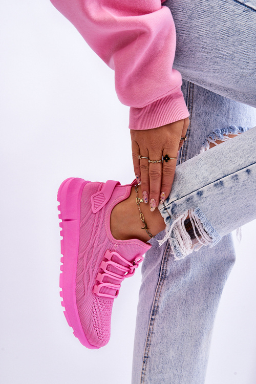 Dámske posuvné športové topánky Ružové Rosett