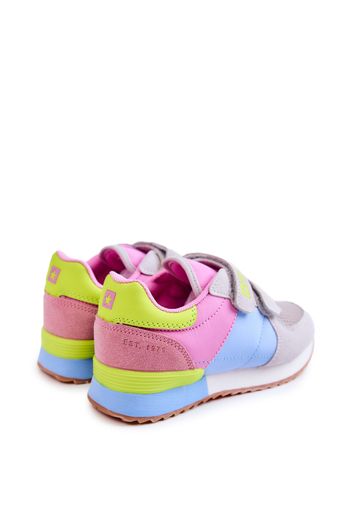 Dětská sportovní obuv Memory Foam Big Star JJ374252 růžovo-modrá