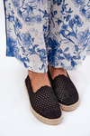Dámské Espadrilky S Pletením Vinceza 13625 Černé
