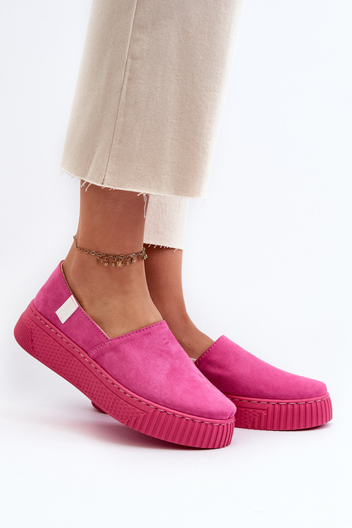 Dámské tenisky na platformě NN276009 Memory Foam System Fuksja