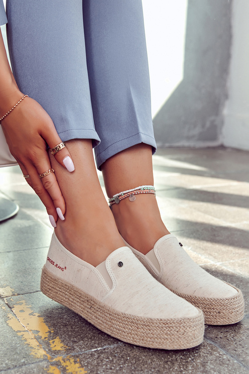 Dámské espadrilky na platformě Cross Jeans JJ2R4014C béžová