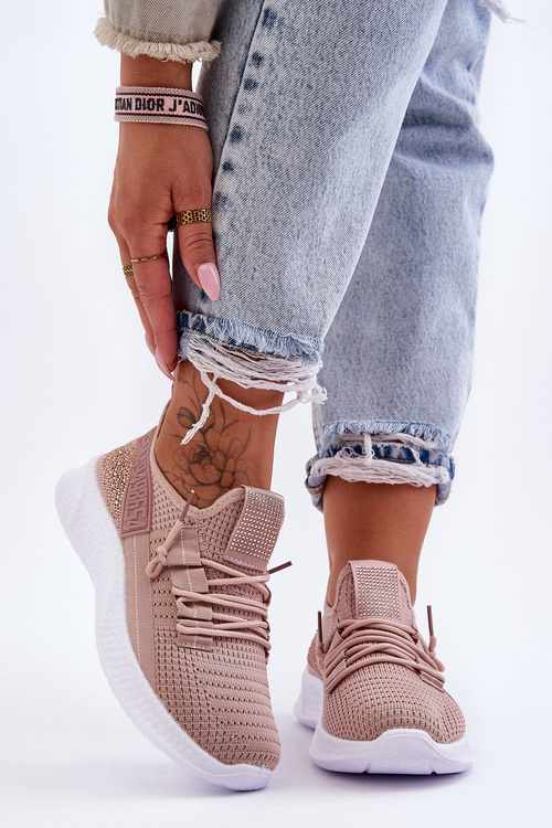 Dámské Sportovní Boty Na Suchý Zip Růžové Hold Me!