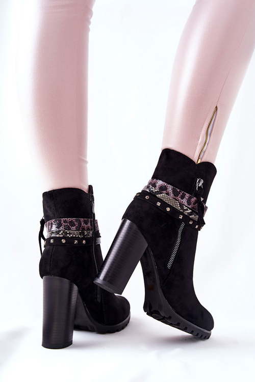 Black Barsice Vysoké topánky na vysokom stanovišti