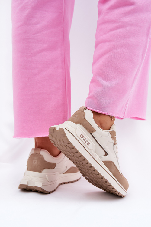 Dámske sneakers Big Star RR274A216 HI-POLY SYSTEM Béžové