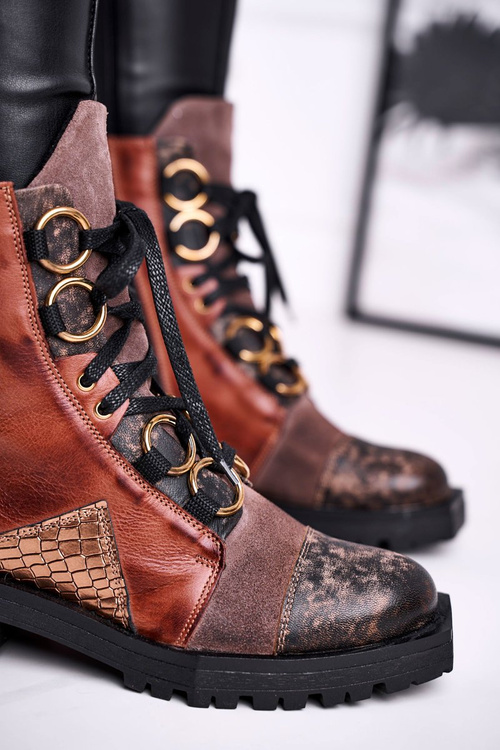 Dámske kožené topánky Maciejka Rude 04184-29/00-3