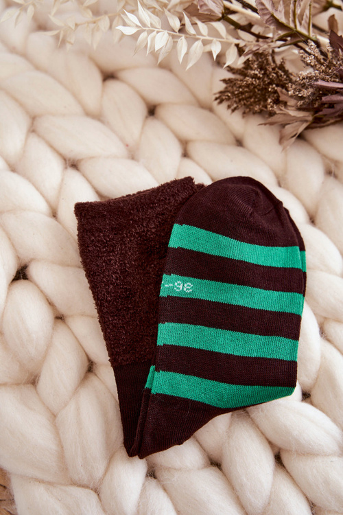 Klasické dámske pruhované ponožky 5-balení viacfarebné