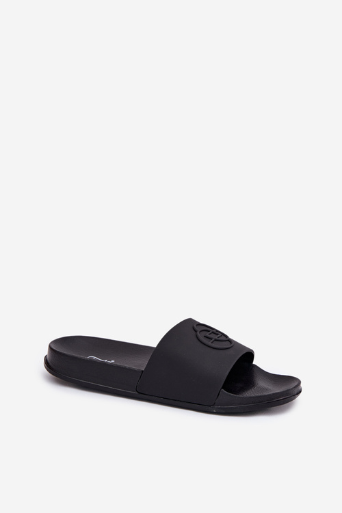 Lehké Dámské Pantofle S Dekorativním Vzorem Černé Isarisa