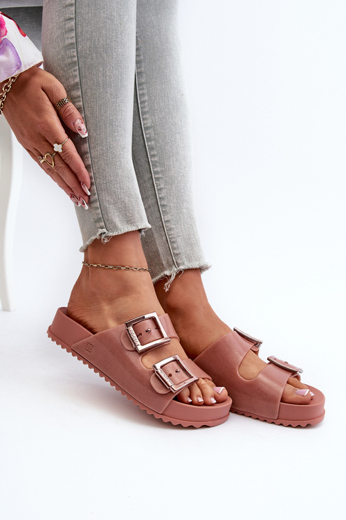 Dámské Žabky Hladké ZAXY HH285156 Špinavě Růžové